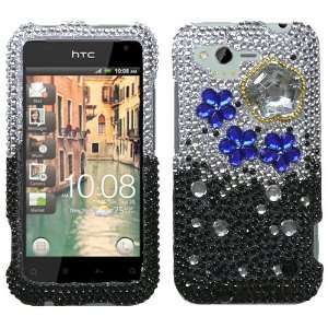 Cloudy Night Diamante Phone Protector Faceplate Cover For HTC ADR6330 