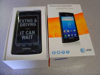   Samsung Galaxy S Captivate SGH I897   Black (AT&T) Smartphone w/BUNDLE