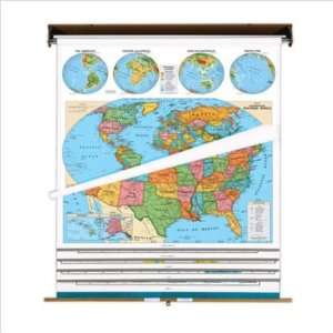  Cram Globes 7930 67xx Political Map Set # of Maps 9 Maps 