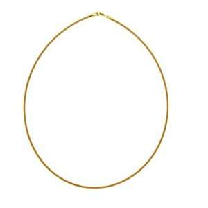   Gold 1.6mm Twist Cable Wire Necklace   18 Inch   JewelryWeb Jewelry