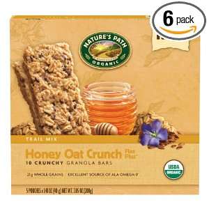   ORGANIC Crunchy Granola Bars, Honey Oat Crunch, 7.05 Ounce (Pack of 6