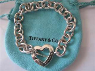 Tiffany & Co. Heart ~Arrow Toggle S/Silver Bracelet  