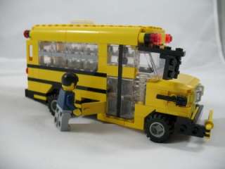 Lego Custom Town City School Bus INSTRUCTIONS ONLY  