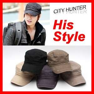 City Hunter, Lee Min Ho Style_Vintage Military Cap_Hat  