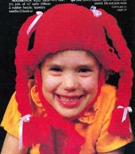48T CROCHET PATTERN FOR L@@K Two Fun Hats for Kids ~ Pigtails 