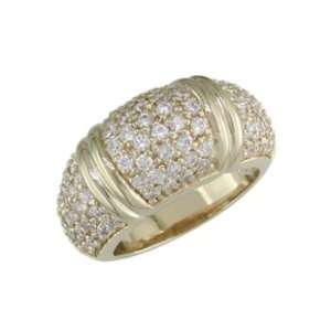  Hadas   size 4.25 14K Gold Elegant Diamond Ring Jewelry