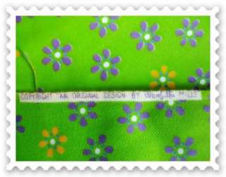 Vintage 60s MOD Pop Floral Juvenile Prt Fabric 3 yd 8  