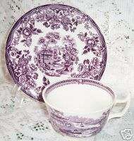 TONQUIN PLUM ROYAL STAFFORDSHIRE CUP/SAUCER CLARICE  
