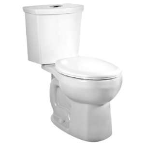   Siphonic Dual Flush Right Height Round Front Two Piece Toilet, White