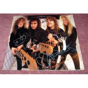  METALLICA autographed SIGNED rare RECORD *proof 