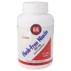  KAL   Flush Free Niacin, 500 mg, 120 veggie caps Health 