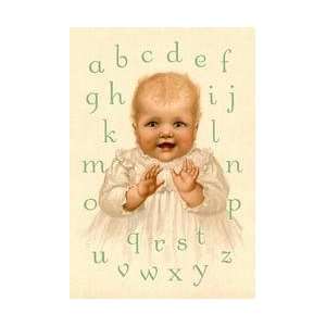  Sweeties Alphabet 28x42 Giclee on Canvas