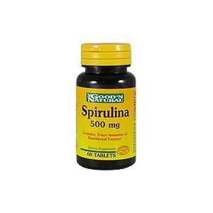 Spirulina 500mg   Contains Trace Amounts of Nutritional Factors, 60 