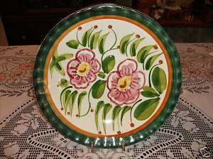 Vintage CLAUDIO BERNINI Faience Pottery Plate * ITALY  