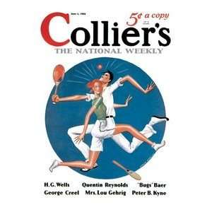  Colliers Tennis Collision   Paper Poster (18.75 x 28.5 
