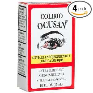  Colirio Ocusan Regular Eye Drops, 0.5 Ounces (Pack of 4 