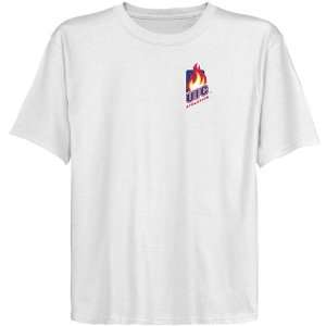 NCAA UIC Flames Youth White Chest Hit Logo T shirt   