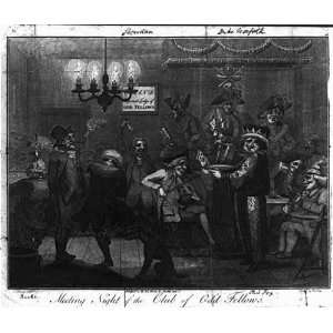   night of the Club of Odd Fellows / Collings,del. ; etchd. by Barlow