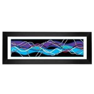  Colors in Motion Dark Giclee 52 1/8 Wide Wall Art
