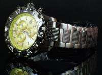   Python Collection Swiss Chronograph Yellow Dial Gun Metal Watch  