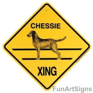  Chesapeake Bay Retriever (Chessie) Crossing Xing Sign 