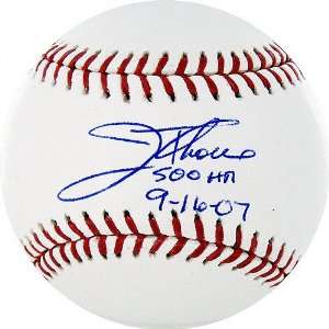  Jim Thome Autographed Baseball with 500 HR 9 16 07 
