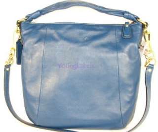  Coach Kristin Leather Hobo Color Blue Composition Smooth leather 