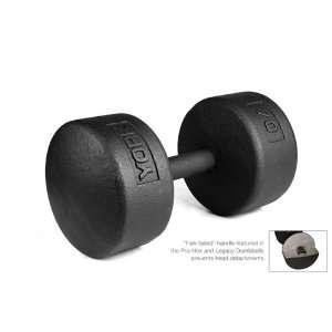 York Barbell 70 lb Legacy Solid Professional Round Dumbbell  