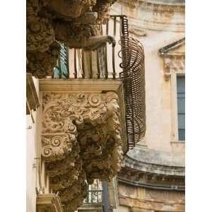 Baroque Details of the Palazzo Villadorata, Palazzo Nicolaci, Noto 