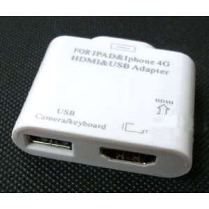   HDMI USB Female Port Adapter Connector for Apple iPad 2 Electronics