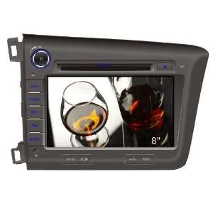 Honda Civic Left Driving Car DVD Player With 8 Inch HD Touchscreen GPS 