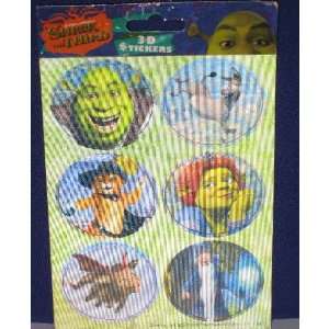  Dreamworks Shrek the Third 3 D stickers Toys & Games