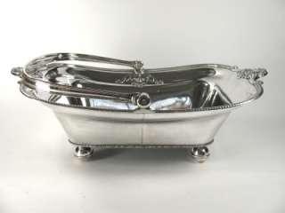 Old Sheffield Plate Basket, Prince of Wales Plume English Fused Silver 