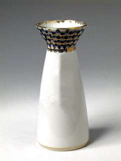Lomonosov Porcelain Flower Vase Cobalt Net measures 6 1/4 H .The item 