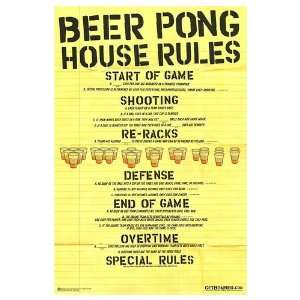  Beer Pong Movie Poster, 24 x 36