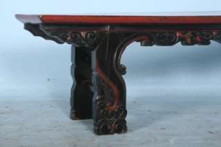   Original Painted Hand Carved Bench from Shanxi Province, China  