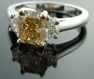   Cut Fancy Brown Yellow I1 3 Stone Ring R3759 Diamonds by Lauren  
