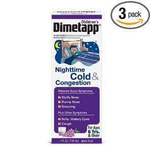  Dimetapp Nightime Cold and Cough Chest Congestion, 4 Ounce 