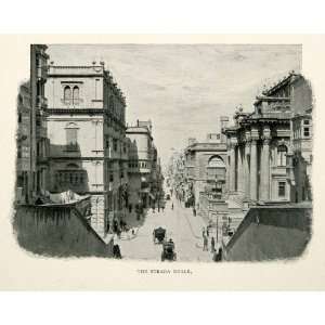  1902 Print Strada Reale Repbulic Street Valletta Malta 