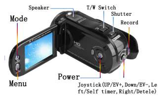 Blk 2.7TFT 12.0MP HD Digital Video Camcorder Camera DV  