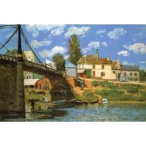 Paper poster printed on 20 x 30 stock. Bridge at Villeneuve la Garenne