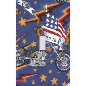  Born to Ride Motorcycles Decorative Switchplate Cover 