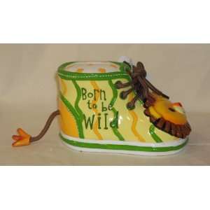   Giftcraft Bootieful Bootique Childs Bank Born to Be Wild 482504 Baby