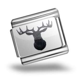   Hirsch / deer antler Bracelet Link Italian Charms Original Jewelry
