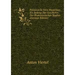   Der Humanistischen Studien (German Edition) Anton Viertel Books