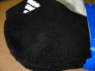 PAIR ADIDAS ankle BLACK GREY socks LOW cut ARCH COMPRESSION SPORT 