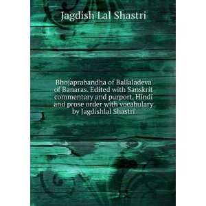   with vocabulary by Jagdishlal Shastri Jagdish Lal Shastri Books