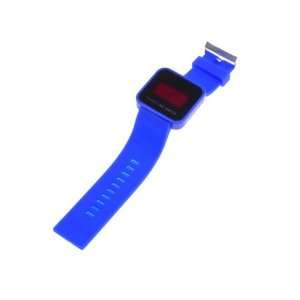 Cool *Deep Blue* Color Touch Screen Digital LED Wrist Watch Silicone 