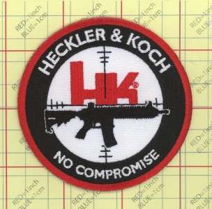 Heckler and Koch Patch NO COMPROMISE Guns Pistol Safe Action Handgun 