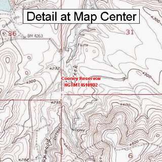 USGS Topographic Quadrangle Map   Cooney Reservoir, Montana (Folded 